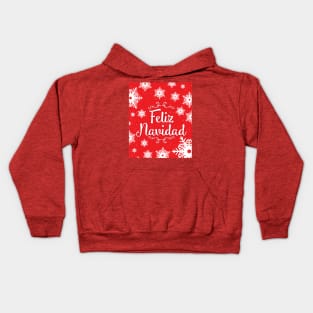 Feliz Navidad v2 Red Series Kids Hoodie